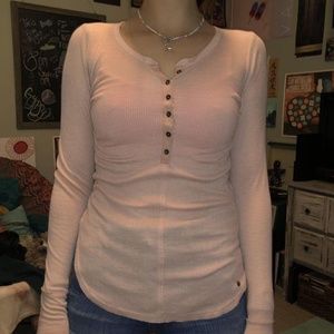 Abercrombie Ribbed Long Sleeve Henley